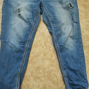 Plus size skinny amethyst jeans